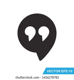 quote icon vector design template