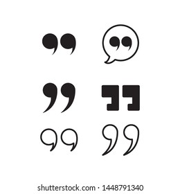 quote icon vector design template