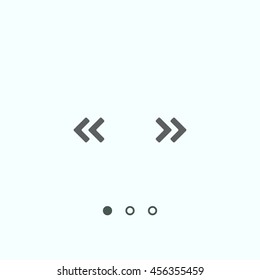 quote Icon, vector, icon flat
