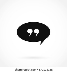 Quote icon vector, flat design best vector icon