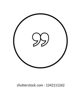 Quote icon. Vector Illustration