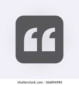 Quote icon. Vector illustration