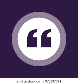 Quote icon. Vector illustration