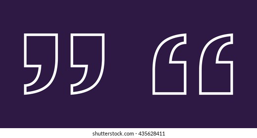 Quote icon. Vector illustration