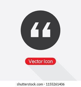 Quote Icon Vector Illustration Eps10
