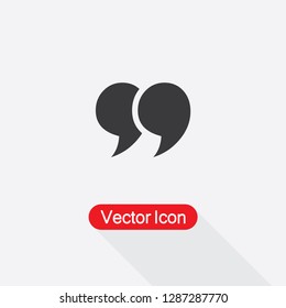 Ilustración De Vector De Icono De Cita Eps10