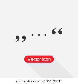 Quote Icon Vector Illustration Eps10