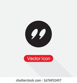 Quote Icon Vector Illustration Eps10