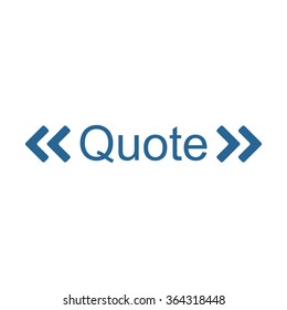 quote Icon  icon, vector illustration. Modern design. Flat design style