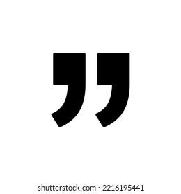 Quote icon vector illustration. Quotation mark sign and symbol