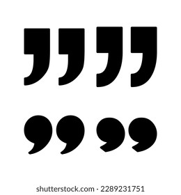 Quote icon vector illustration. Quotation mark sign and symbol