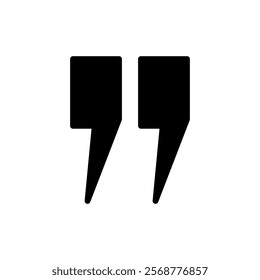 Quote icon vector illustration. Quotation mark sign and symbol