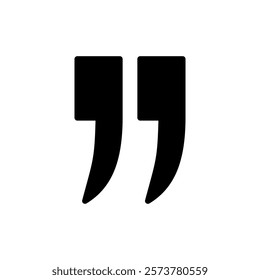 Quote icon vector illustration. Quotation mark sign and symbol