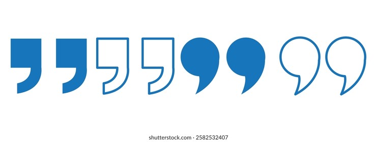 Quote icon vector illustration. Quotation mark sign and symbol