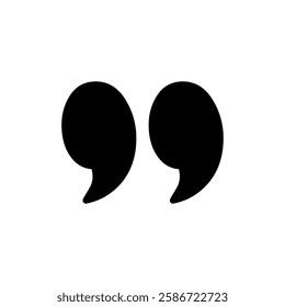 Quote icon vector illustration. Quotation mark sign and symbol