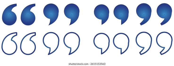 Quote icon vector illustration. Quotation mark sign and symbol