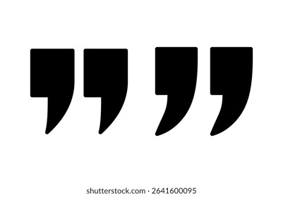 Quote icon vector illustration. Quotation mark sign and symbol