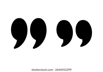 Quote icon vector illustration. Quotation mark sign and symbol