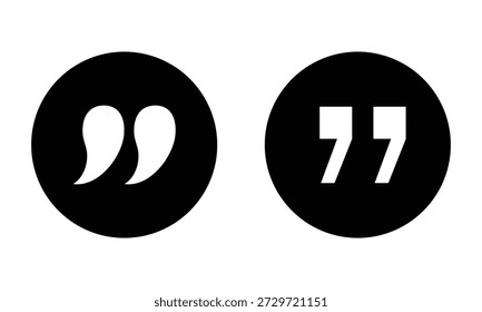 Quote icon vector illustration. quotation mark sign and symbol .Vector illustration Eps 10 .