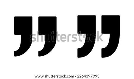 Quote icon vector illustration. Quotation mark sign and symbol