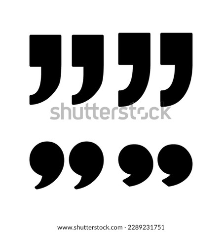 Quote icon vector illustration. Quotation mark sign and symbol