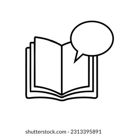 Quote icon vector. Phrase illustration sign. Aphorism symbol or logo.