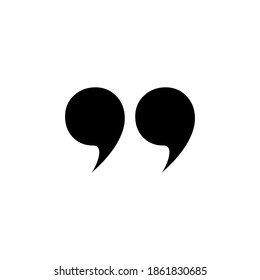 Quote Icon Vector Trendy Template Stock Vector (Royalty Free) 1262748022