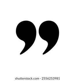 Quote icon vector. Quotation mark sign and symbol