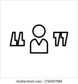 Zitat-Symbol, Vektorgrafik-Design auf weißem Hintergrund