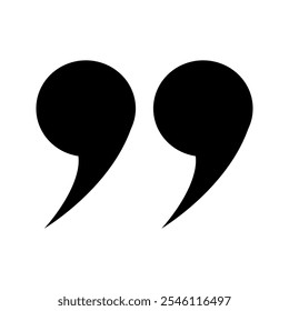 quote icon vector sign design ,on white background