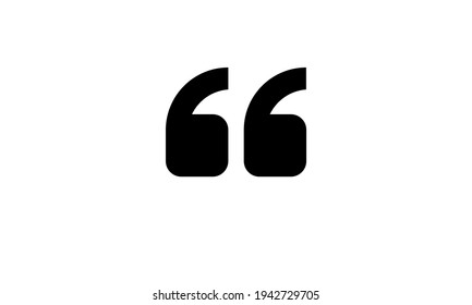 Quote icon vector in trendy quote sign.