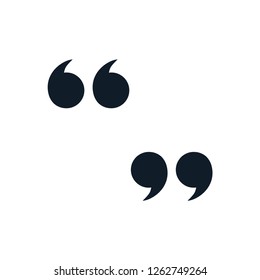 Quote icon vector in trendy template