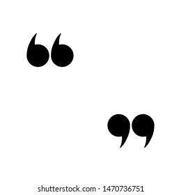 Quote icon vector in trendy template