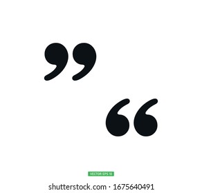 
Quote icon vector in trendy template