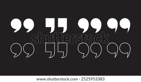 Quote icon vector for web and mobile app. Quotation mark sign and symbol