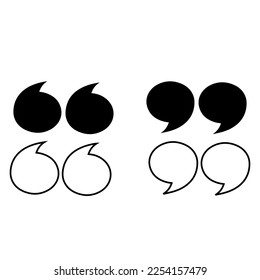 quote icon,quotation symbol vector isolated on background,quote frame