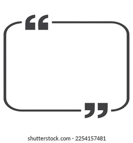 quote icon,quotation symbol vector isolated on background,quote frame