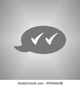 Quote  icon,vector. Flat design.
