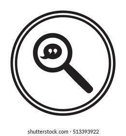 Quote  icon,vector. Flat design.
