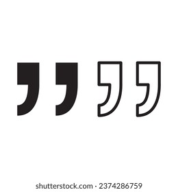 Quote icon.vector flat trendy style illustration on white background..eps