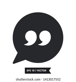 quote illustration icon vector symbol, eps 10