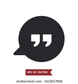 quote illustration icon vector symbol, eps 10