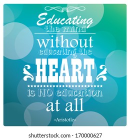Quote, inspiration message, typographic background, vector illustration