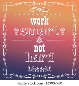 Quote, inspiration message, typographical background, vector illustration