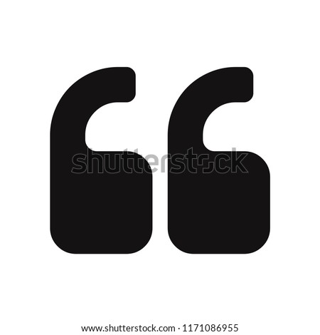 Quote left icon vector