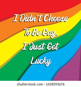 quote for lgbt with pride flag color