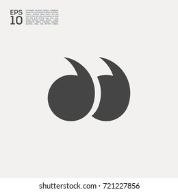 Quote Line Vector Icon