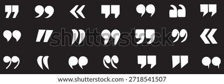 Quote mark collection. Quotation icon set. Vector illustration and transparent  quote mark icon set. quotes icon vector sign design. discussion dialog remark open and close quote sign in