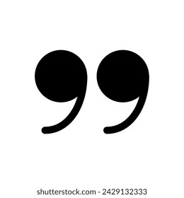 Quote mark, dialog glyph element icon