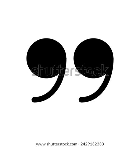Quote mark, dialog glyph element icon